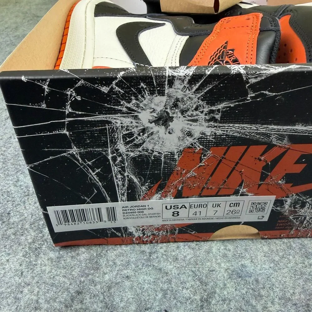 Men's Nike Air Jordan 1 Retro High OG Shattered Backboard Size 8 DZ5485-008